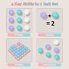 YUFUL Ball Pit Balls 500 Count, 2.2in BPA Free Crush Proof Plastic Balls with Storage Bag, Pastel Play Balls for Toddlers, Kids' Pool, Playpen, Play Tent (Purple & White Mix) view 4