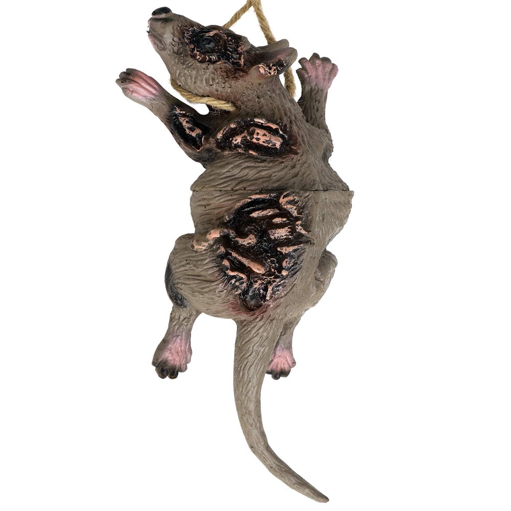 Halloween Hanging Bats Decoration Terrible Prank Props Ornament Realistic Scary Fake Dead Mouse Rat Spider Cats Dogs Toys Halloween Zombie Vampire Party Decor Supplies for Haunted House Theme Party