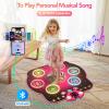 Dance Mat Toys for 3-12 Year Old Girls, 6-Button Kids Dance Mats Bluetooth Dance Pad, Light-up 6 Game Modes Dance Mat for Kids, Christmas/Birthday Gifts for 3-5 6 7 8 9 10+ Year Old Kid view 4