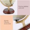 POCHY Beautiful Globe Illuminated Globe Antique Globes with Wood Stand 10 Inch World Globe Desktop Geographic Globes for Office Globe Decoration Fine and Clear view 3