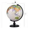 POCHY Beautiful Globe Globe with Black Stand Globes 9.8 Inch World Globe Desktop Geographic Globes for Adults Retro Practical Globe Fine and Clear view 4