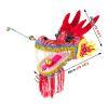 CALMR Dragon Dance Ribbon with Travel Bag Dragon Dance with 3D Real Like Plastic Dragon Head Outdoor Sports Silk Dragon Dance view 3