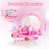 Little Princess Toddler Vanity Set, Portable Makeup Kits with Lights and Music & Real Mirror & Multiple Accessories, Best Birthday Christmas Festival Gift for Girls 3-7 Year Old Toddlers 1-3 view 4