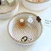 KAKAA Pack of 3 White Khaki Pastoral Style Handwoven Storage Basket Washable Storage Cotton Rope Basket Versatile for Living Room Bedroom Baby Room view 2