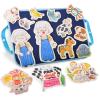 CHEFAN Felt/Flannel Board Story Set of 4, PRECUT Felt Pieces for Preschool Toddlers Circle Time,Old Lady Who Swallowed a Fly,The Grand Old Duke of York,Three Blind Mice view 1