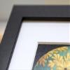 Artery8 Baby Kangaroo Joey Wearing Hat Teal and Orange Artwork Framed Wall Art Print 12X16 Inch view 3