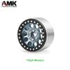 4Pcs Aluminum Alloy 12mm Hex Hub 2.2 Beadlock Wheels Rims for 1/8 1/10 RC Crawler Axial SCX10 Wraith 90048 RR10 TRX6 TRX4 Upgrades (Black) view 3