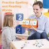 Alened Phonics Flash Cards Learn to Read CVC Word Builder Games, Sight Words Games for Kindergarten Classroom Supplies, Preschool Phonics Learning Activity, Special Education Speech Therapy Toys view 3