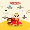Panda's Box Mantra Chanting Devi Durga (10.24 Inches) | Musical Soft Plush Toy | Best Gift for Infants, Toddlers & Babies view 3