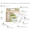 Terra Diapers Size 4: 85% Plant-Based Diapers, Ultra-Soft & Chemical-Free for Sensitive Skin, Superior Absorbency for Day or Nighttime Diapers, Designed for Toddlers 22-30 Pounds, 144 Count view 3