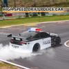 iBlivers RC Drift Police Car, 1:14 Remote Control Police Car 4WD Drift GT RC Cars Vehicle High Speed Racing RC Drifting Car Gifts Toy for Boys Kids view 4