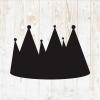 Crown Decals Peel and Stick - Wall Vinyl Decals Stickers - King Queen Princess Jewelry Silhouette - Car Window Truck Laptop Tumbler - Boys Girls Kids Room Decor DWSV15274 view 1