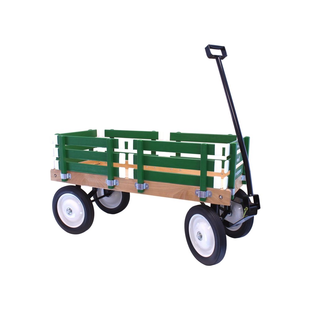 AmishToyBox Berlin Flyer Kid's Wagon - Model F310 - Perfect Wagon for Children and Toddlers - Amish Made in Ohio, USA (Emerald Green)