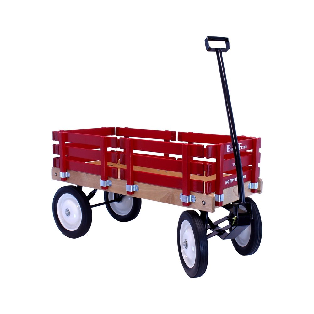 AmishToyBox Berlin Flyer Kid's Wagon - Model F310 - Perfect Wagon for Children and Toddlers - Amish Made in Ohio, USA (Red)