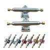 Leefai Professional Fingerboard Trucks 32-34mm Wide -Standard Shape G3-Single Axles Truck- Inverted Kingpin-Mini Finger Skateboard Tool -Screws Hardware,Plating Baseplate (Silver, 34MM) view 1