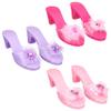 3-Pack Princess Shoe Set - Dress Up Royalty Kids Heels Slip On Shoes - Pastel Colored Princess Dress Up Shoes, Pretend Play High Heels For Kids - Fits Toddler Size 7-10 view 2