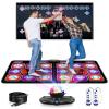 Acelufly Double Dance Mat, Flannel Dance Mat for TV with HD Camera, Dual User Play Mat with Wireless Controller, Non-Slip Dance Pad for Kids Adults Girls Boys view 1