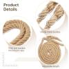 Wooden Tree Swing, 500lbs Load Capacity Heavy-Duty Wooden Swing Seat for Adults & Kids, Adjustable Climbing Rope Tree Straps 118 inch for Indoor & Outdoor view 3