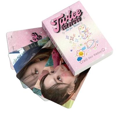 Twice LOMO Card Set, Set of 50, Photo Collection, Trading Cards, Popular Korean Pop Goods, Support Goods, DIY, Cute, Stylish, Popular, Gift