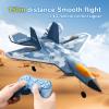 GoolRC RC Plane G7 Remote Control Airplane, 3 Channel RC Airplane, 2.4GHz RC Aircraft with 6 Axis Gyro System, Adjustable Rudder, Easy to Fly RC Glider with LED Light for Adults and Beginners view 2