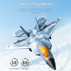 GoolRC RC Plane G7 Remote Control Airplane, 3 Channel RC Airplane, 2.4GHz RC Aircraft with 6 Axis Gyro System, Adjustable Rudder, Easy to Fly RC Glider with LED Light for Adults and Beginners view 3