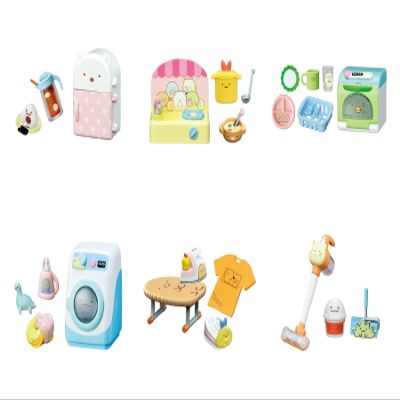 REMENT Sumikko Gurashi Home Sumi, Sumikko Appliances, Box Product, 6 Types, 6 Pieces