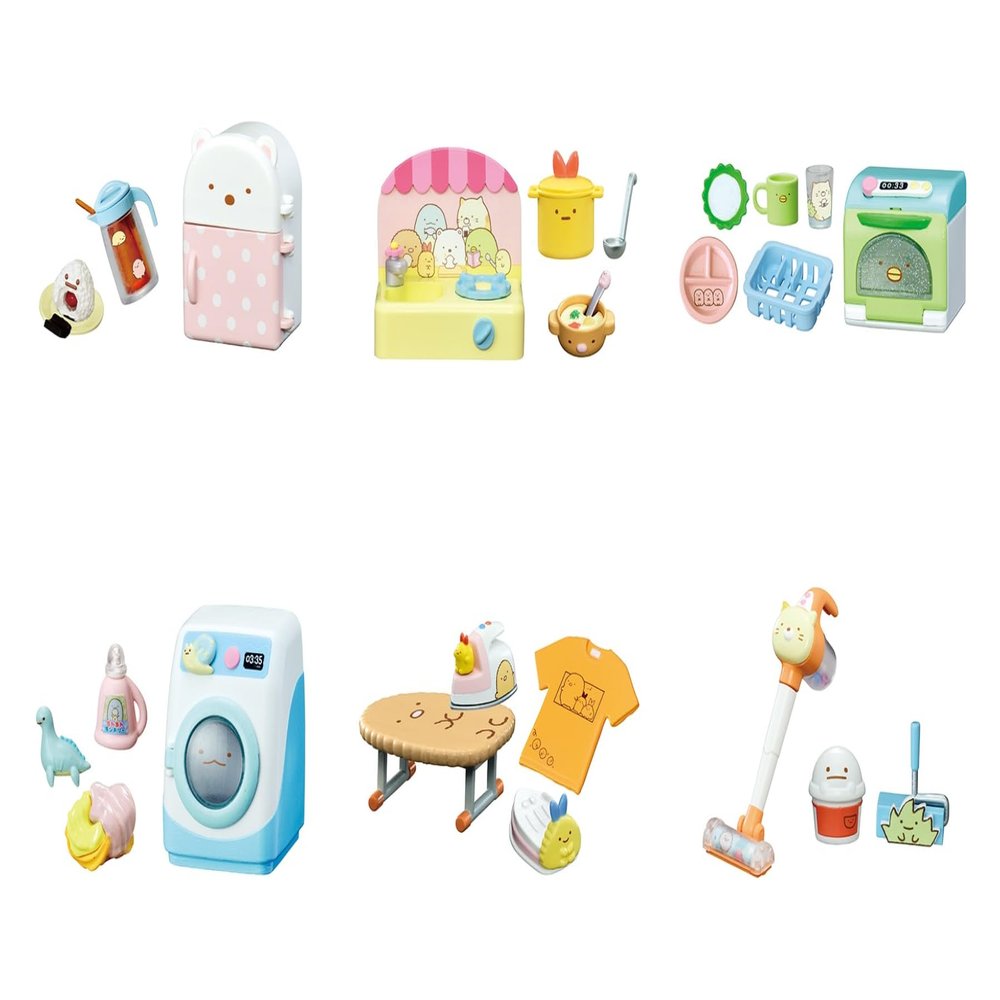 REMENT Sumikko Gurashi Home Sumi, Sumikko Appliances, Box Product, 6 Types, 6 Pieces
