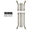 INJORA High Clearance Chassis Links Brass Black Coating Link Kit for SCX24 90081 1/24 RC Crawler Upgrade Part, 36g view 2