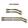INJORA High Clearance Chassis Links Brass Black Coating Link Kit for SCX24 90081 1/24 RC Crawler Upgrade Part, 36g view 4