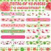 48PCS One In a Melon Watermelon Party Favors Slap Bracelets Watermelon First Summer Birthday Party Supplies Decorations for Baby Shower One In a melon Outfits 1st Birthday Fruit Theme Party Supplies view 3