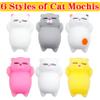 6 Pcs Cat Mochi Squishy Toys for Kids Party Favors, Animals Kawaii Squishies, Sensory Mini Mochi Toys for Kids, Fidget Bulk Toys for Kids Prizes, Easter Basket Stuffers, Goodie Bag Stuffers view 2