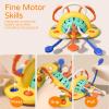 VoMii High Chair Toys with Suction Cup, Montessori Sensory Toys for 1 Year Old Fine Motor Skills,Food Grade Silicone Pull String Activity Gift for Baby Infant Toddlers view 4