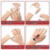 Sinasasspel 36PCS Rock And Roll Stickers Silicone Bracelet Party Favors Born to Rock Decorations Supplies Temporary Stickers For Face Arm Hand Lets Rock Rubber Wristband 60s 80s Retro Rock Band view 4