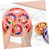 ibasenice Two-Sided Rotating Bean Cube Toy for Boys and Girls Educational Decompression Plaything for Brain Development Tactile and Auditory view 3