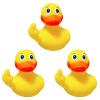 3pcs Rubber Ducks Mini Ducks for Kids Baby Shower Decorations Birthday Party Favors Gift Classroom Bathroom Car Dashboard Decorations (Middle Finger Duck) view 1