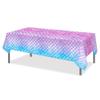 3 Pack Mermaid Tablecloths - Ocean Theme Table Covers Under The Sea - Plastic Table Covers for Sea Theme Party Decorations, 54 x 87 Inch view 3