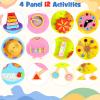 Caterpillar Activity Wall Panels for Toddler: Sensory Wall Toy 12 Activities - Wall Mounted Toy Busy Board Decor for Bedrooms Toddler Activity Center Daycares - Montessori Educational Toy for Kids view 2