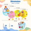 Caterpillar Activity Wall Panels for Toddler: Sensory Wall Toy 12 Activities - Wall Mounted Toy Busy Board Decor for Bedrooms Toddler Activity Center Daycares - Montessori Educational Toy for Kids view 3