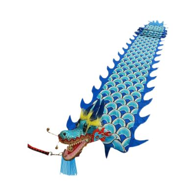 CALMR 3D Dragon Poi Silk Dragon Dance Chinese Dragon Practice Ribbon Streamer Dragon and Lion Dance Props 3D Colorful Silk Dragon