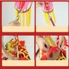 CALMR 3D Dragon Poi Silk Dragon Dance Chinese Dragon Practice Ribbon Streamer Dragon and Lion Dance Props 3D Colorful Silk Dragon view 3