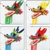 CALMR 3D Dragon Poi Silk Dragon Dance Chinese Dragon Practice Ribbon Streamer Dragon and Lion Dance Props 3D Colorful Silk Dragon view 4