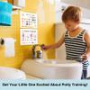 Rainbow Potty Trainning Sticker Chart for Toddlers Boys Girls, 20 Potty Training Chart with 432 Stickers & 1 Routine Card - B02 view 3