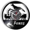 Wall Clock for Living Room Kitchen Home Office 12 Inch Vinyl Record Clock Forest Nursery Kids Room Forest Animals Wall Art Modern Design Home Wall Clock Modern Clock view 1