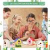 12 Pack Large DIY Bird Houses Kits for Kids, Kids Craft Kits Wood Houses for DIY Crafts Class Party, 12 Birdhouse Kits with 12 Paint Strips & Paintbrushes & Stickers for Children to Build & Paint (12) view 2