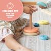 Play Platoon Wooden Rainbow Stacking Toy Ring Stacker, Educational Interactive Learning Toys, Create Stacks of Circles for Kids, Babies, Toddlers and Children view 4