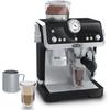 Casdon De'Longhi Toys Barista Coffee Machine. Toy Kitchen Playset for Kids with Moving Parts, Realistic Sounds and Magic Coffee Reveal. For Children Aged 3+, Silver, Black view 1