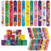 36 Pcs Happy Birthday Slap Bracelets for Kids Birthday Bracelets Bulk for classroom Snap Bracelet Party Favors Supplies for Boys&Girls Special day Wristbands for Classroom supplies Holiday Gifts view 1