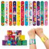 36 Pcs Happy Birthday Slap Bracelets for Kids Birthday Bracelets Bulk for classroom Snap Bracelet Party Favors Supplies for Boys&Girls Special day Wristbands for Classroom supplies Holiday Gifts view 2
