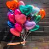 10pcs Fluorescent Pink Heart Balloons - 18 Inch Hot Pink Heart Shapes for Baby Shower, Wedding, Valentine's Day Decorations view 3