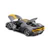 Bburago 1/18 Ferrari 296 GTB Grey and Yellow  Faithful and Realistic Miniature Car for Children  from 3 Years Old, Fine Reproduction in Plastic  16017GR view 4